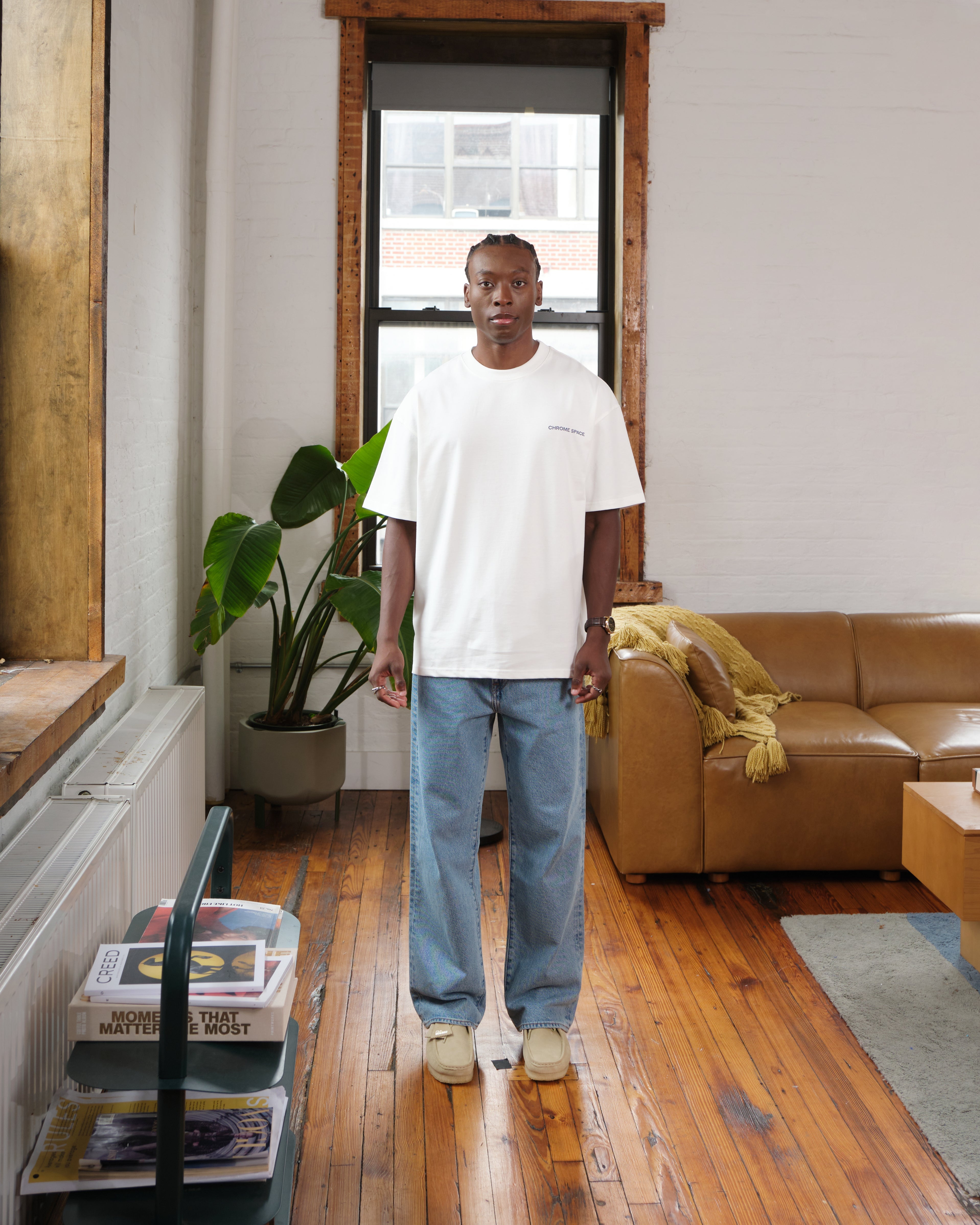 CS box t-shirt white/nickel