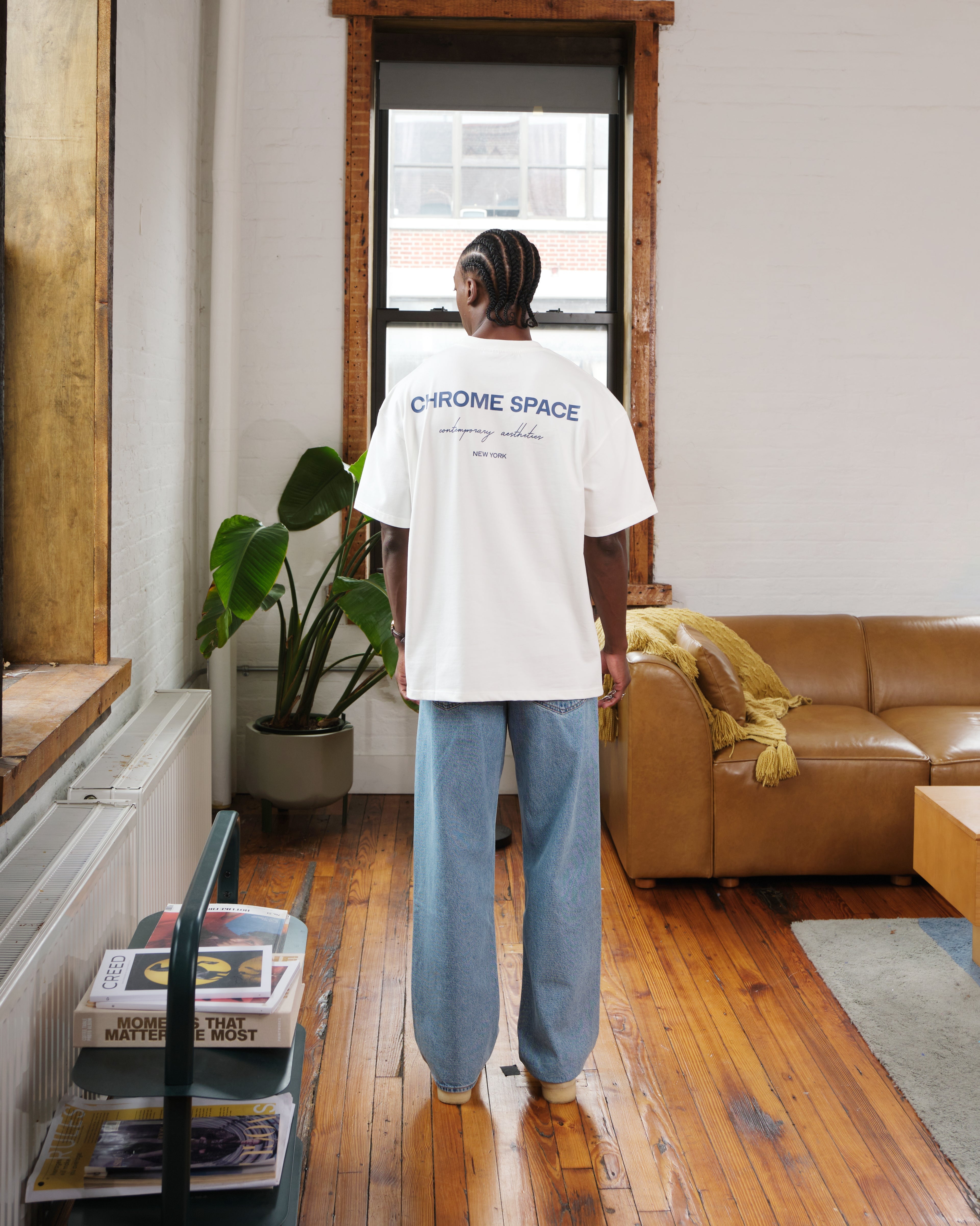 CS box t-shirt white/nickel